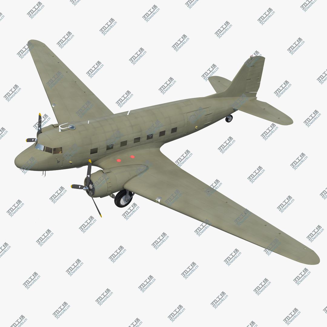 images/goods_img/20210319/Vintage Military Cargo Plane 3D model/1.jpg